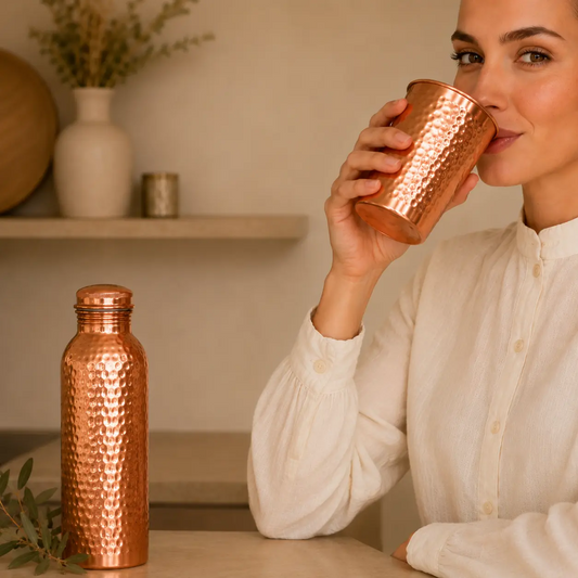 Alma Pure™ · Bicchiere in Rame Puro Martellato