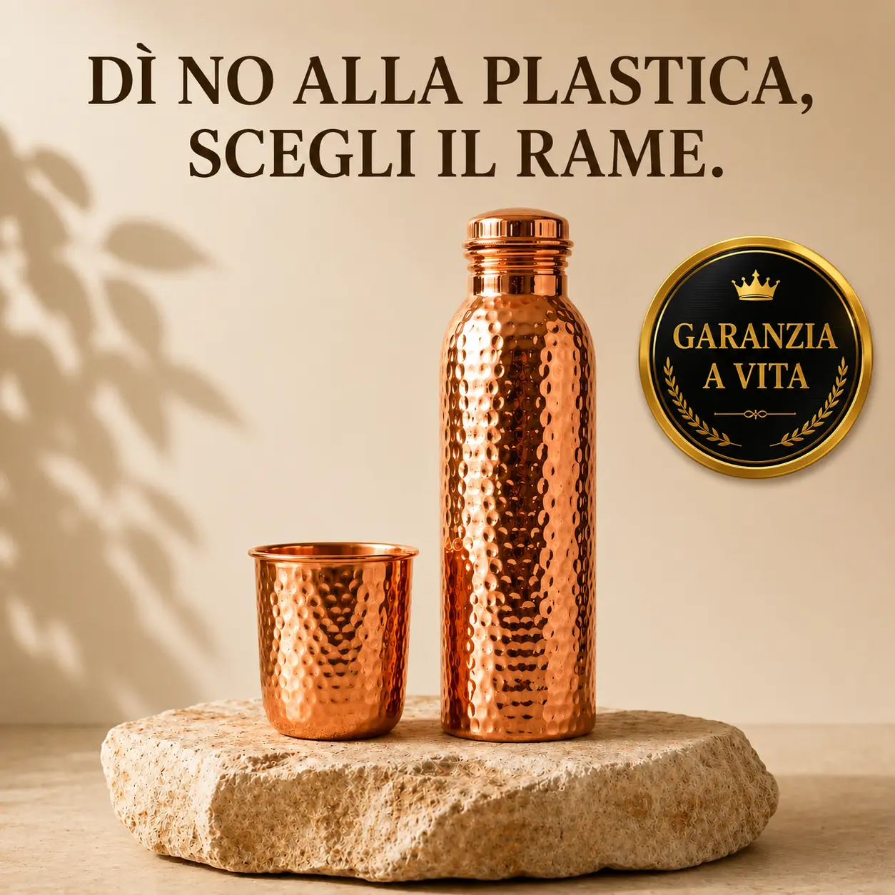 Alma Pure™ · Borraccia in Rame · Acqua Purificata Naturalmente
