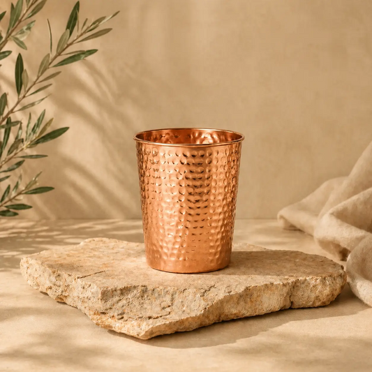 Alma Pure™ · Bicchiere in Rame Puro Martellato