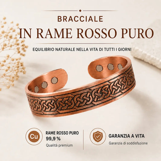 Alma Pure™ · Bracciale in Rame Rosso Puro